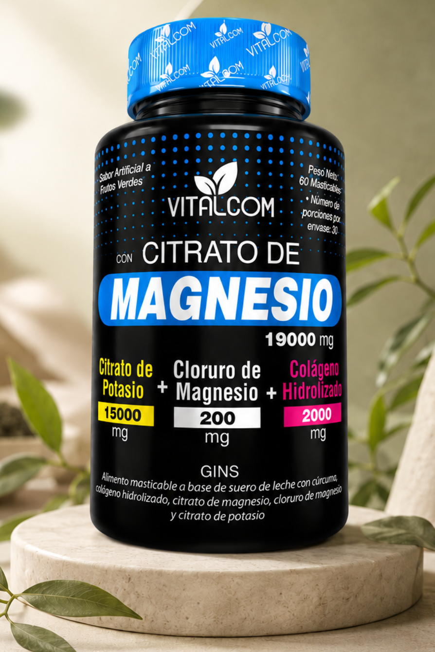 Citrato de Magnesio Vitalcom 3-in-1